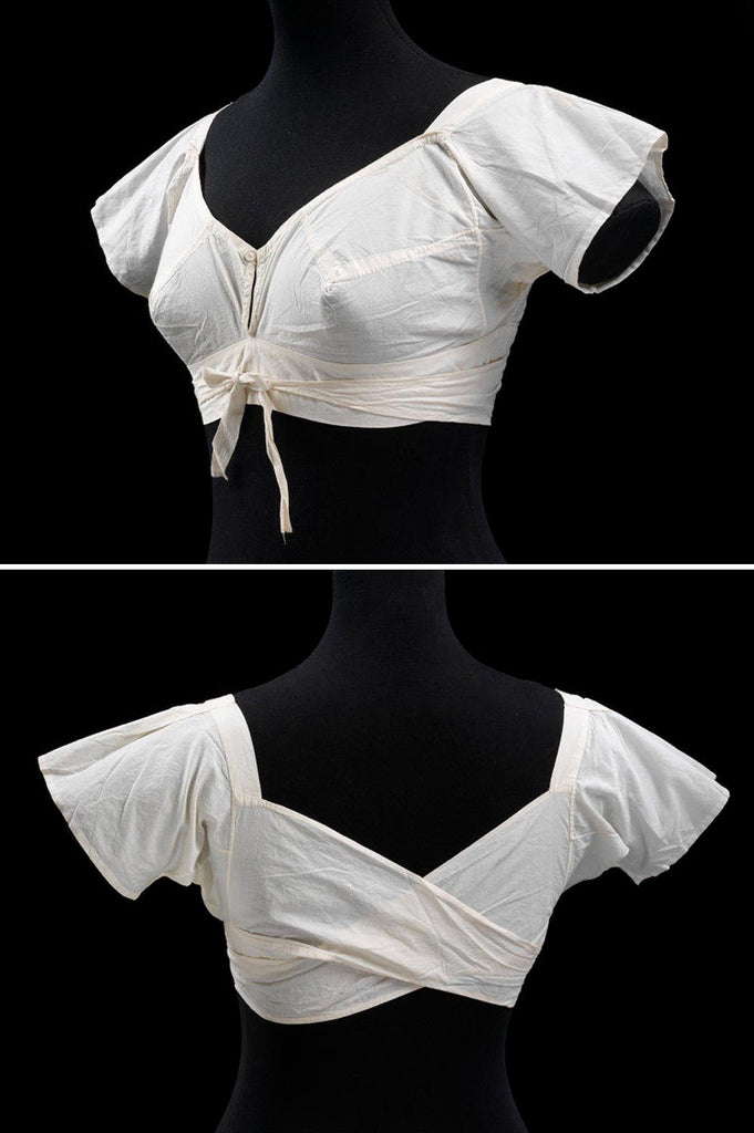 1820-1829 Regency Cotton Bodice Undergarment