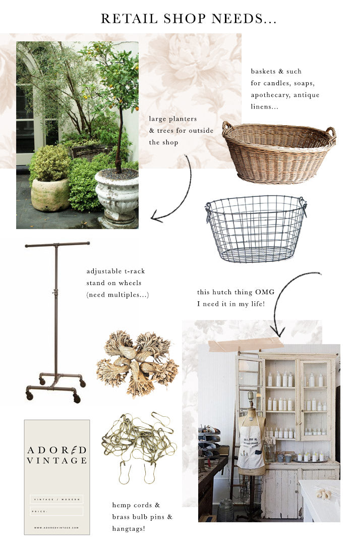 A Few More Things for the Adored Vintage Brick & Mortar...