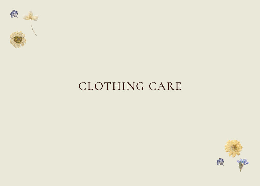 Caring For Your Clothing