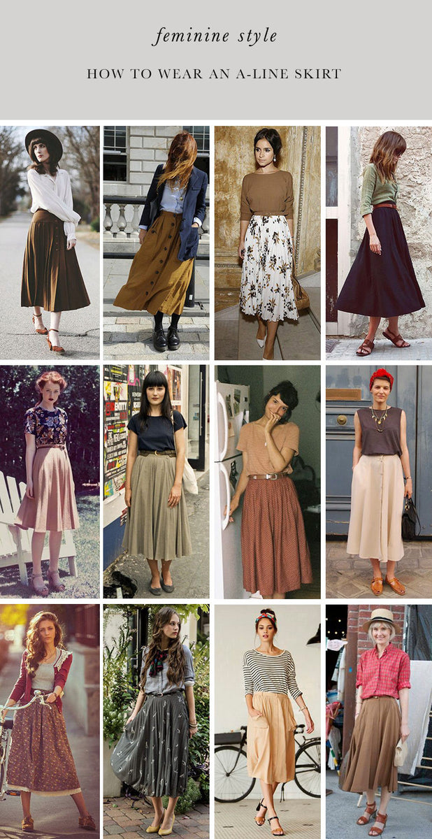 How to Wear an A-Line Skirt – Adored Vintage