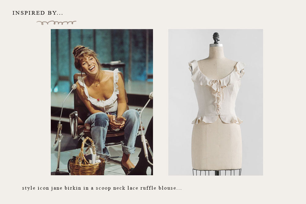 Inspired By: Romantic Ruffle Top