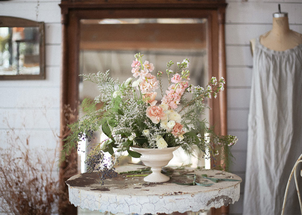 A Romantic Arrangement With Grocery Flowers