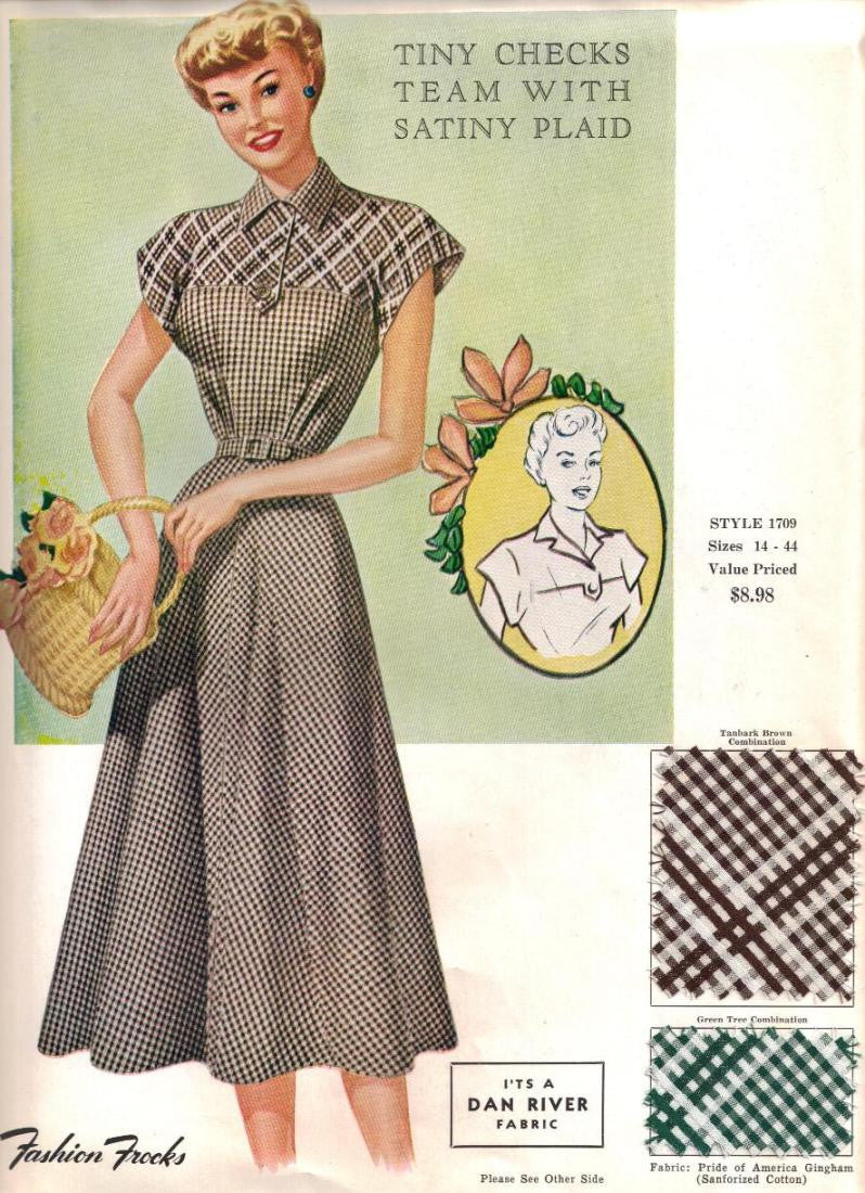 Vintage Fabric Samples from the 1940s