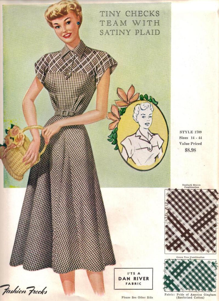 Vintage Fabric Samples from the 1940s