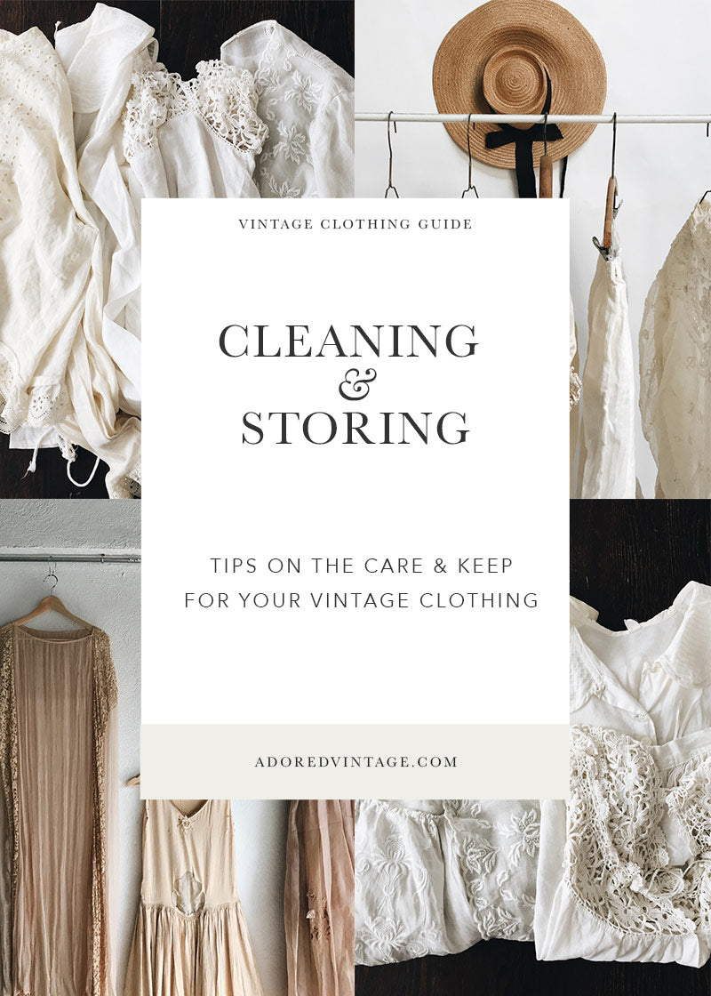 Tips on Cleaning and Storing Vintage Clothing
