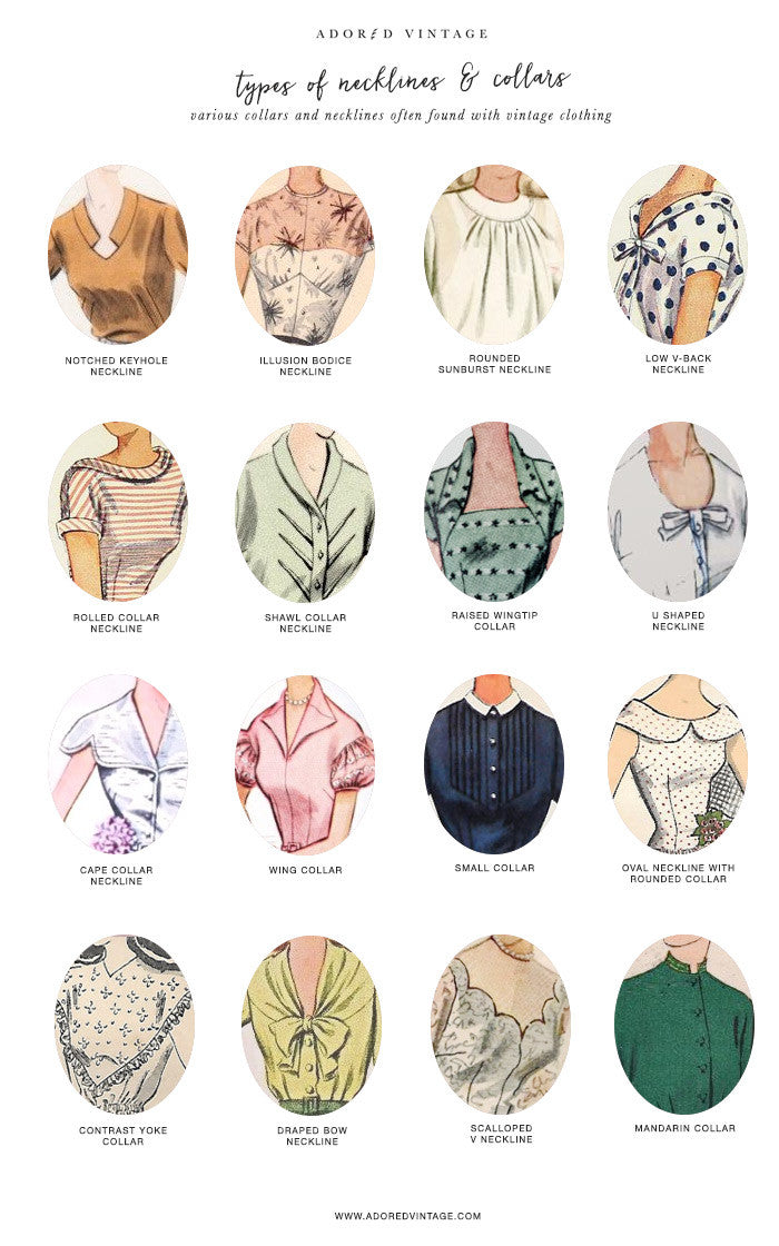 Guide to Vintage Collars & Necklines