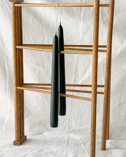 10" Taper Candles - Black