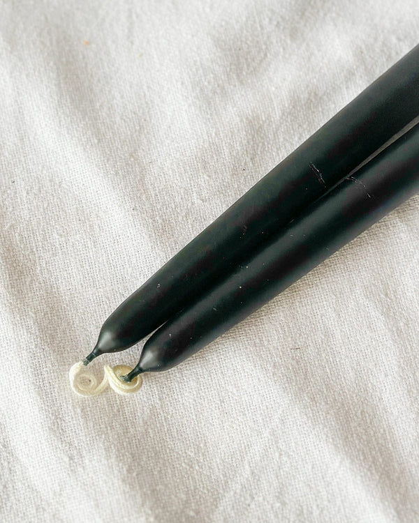 10" Taper Candles - Black
