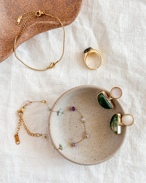 Verdant Moon Earrings