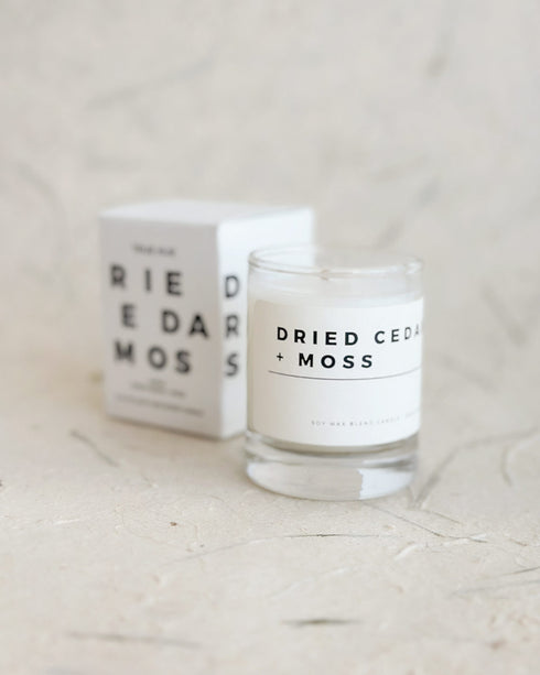 Dried Cedar + Moss Candle