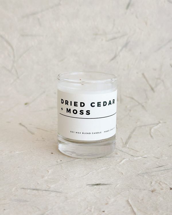 Dried Cedar + Moss Candle