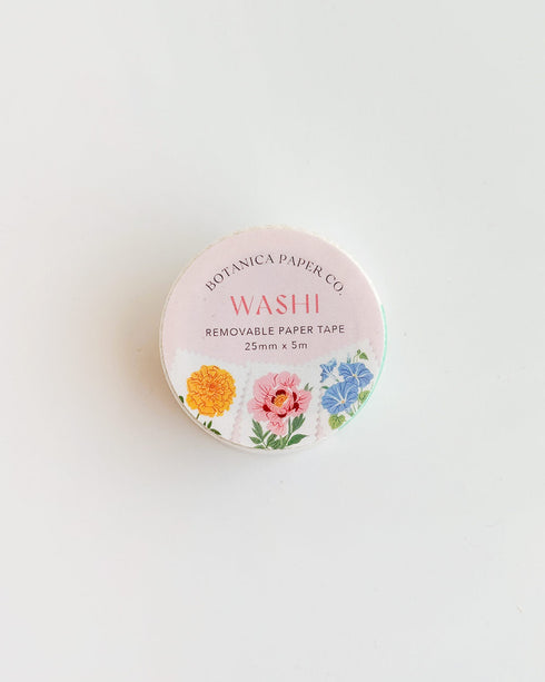 Floral Stamps Washi Tape