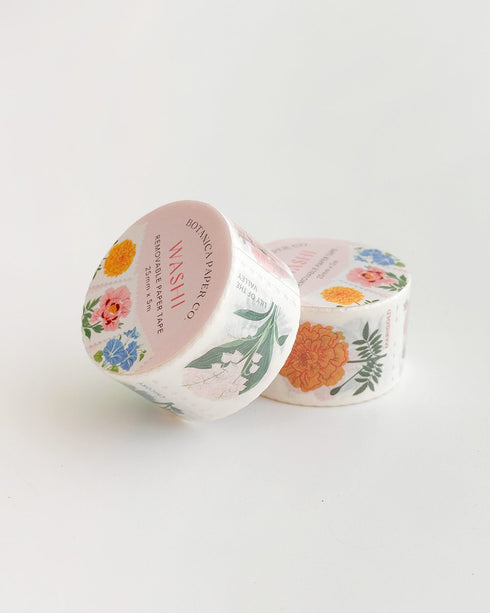 Floral Stamps Washi Tape