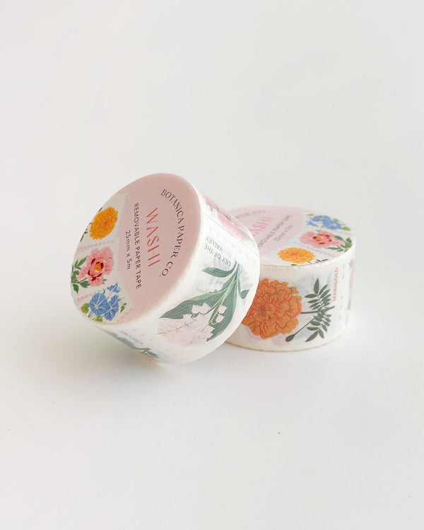 Floral Stamps Washi Tape