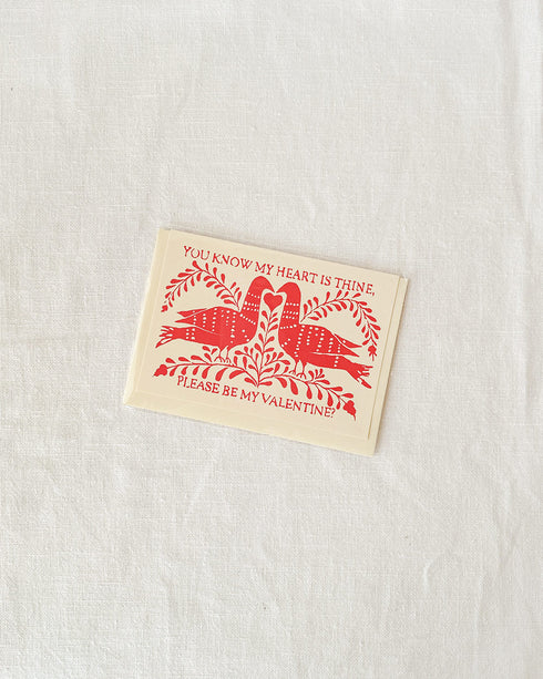 Valentine Turtledoves Card