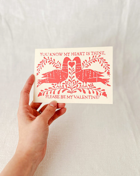 Valentine Turtledoves Card