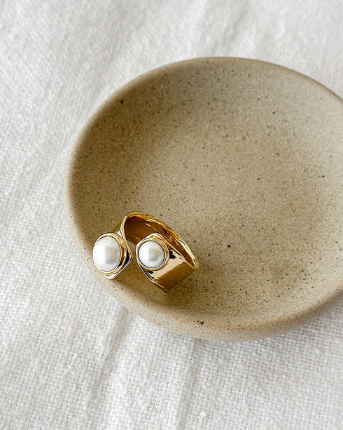 Chœur Abstract Pearl Ring
