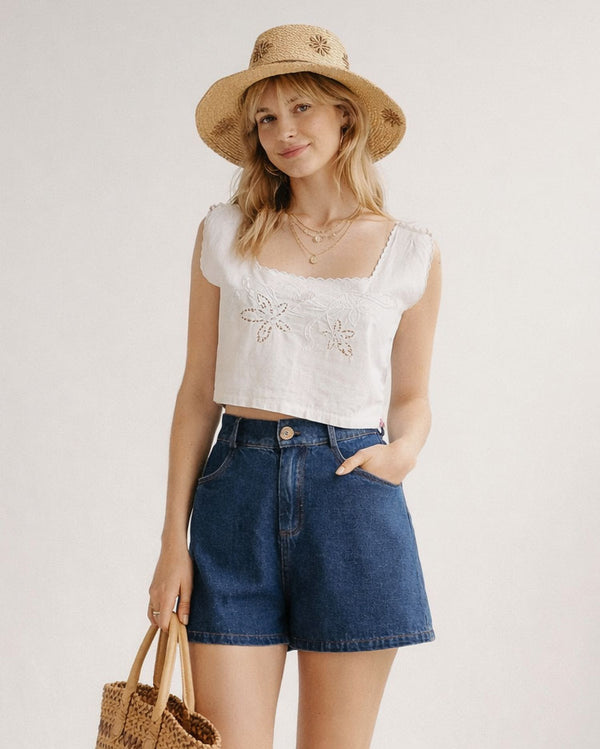 Pamplona Denim Shorts