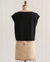 Riley Linen Top - Black