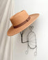 Russo Wool Hat-Classic vintage inspired brown ribbon trim hat-Adored Vintage
