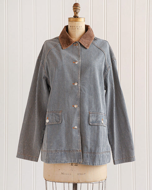 Barton Striped Denim Jacket
