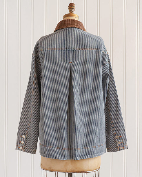 Barton Striped Denim Jacket