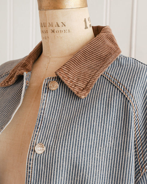 Barton Striped Denim Jacket