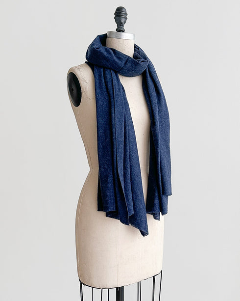 Winter's Tale Cashmere Scarf - Navy