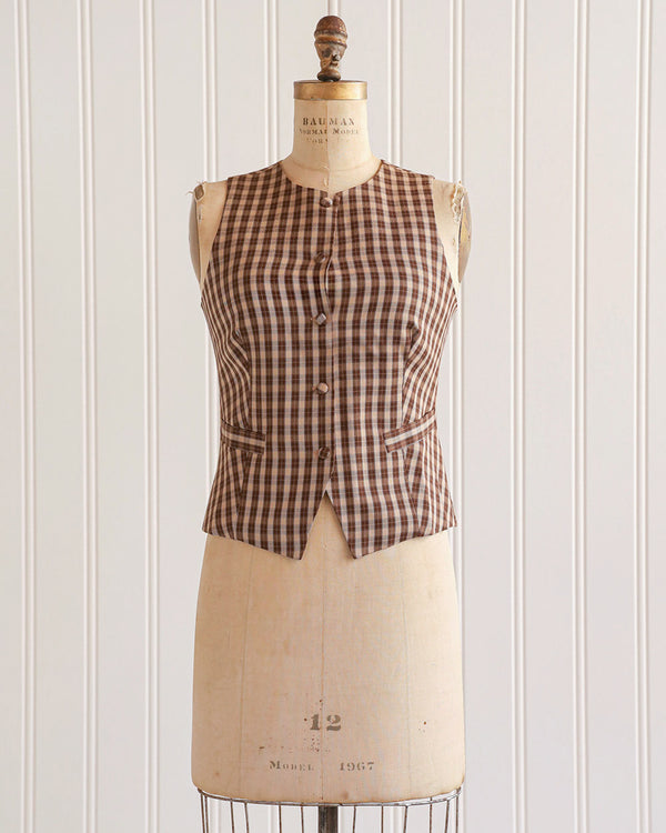 Dronghan Plaid Vest
