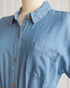 Leith Chambray Shirt Dress