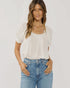 Cloudlight Pintuck Top
