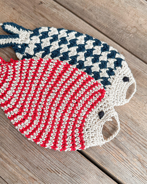 Fish Crochet Dishcloth Set