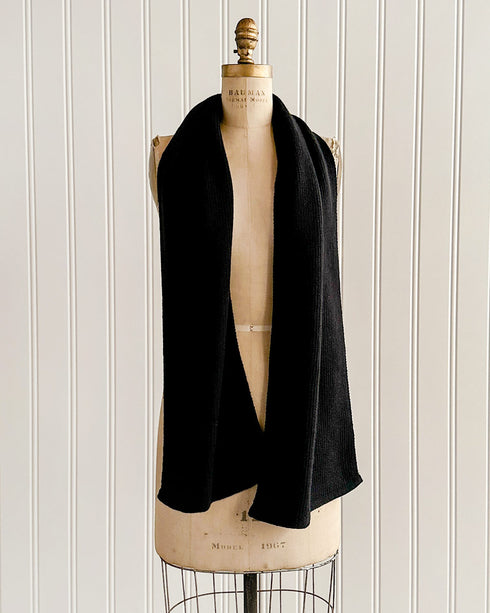 Ilford Black Knit Scarf