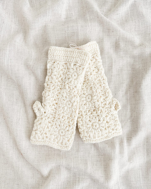 Morven Wool Gloves - Cream