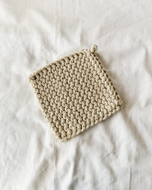 Crochet Trivet - Natural