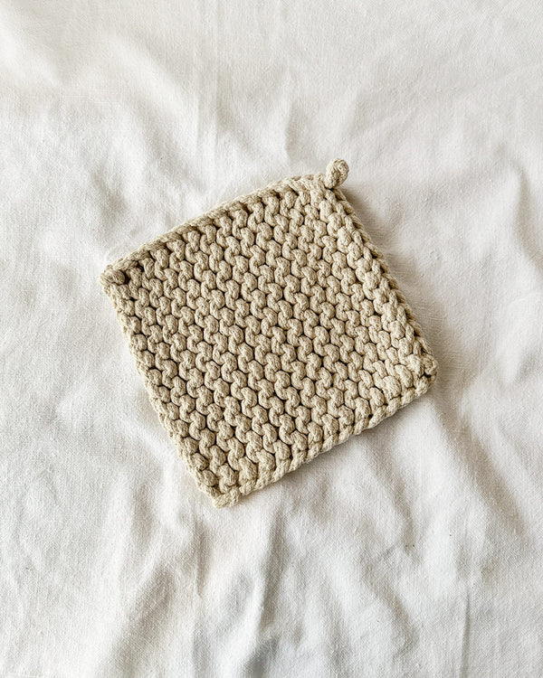 Crochet Trivet - Natural