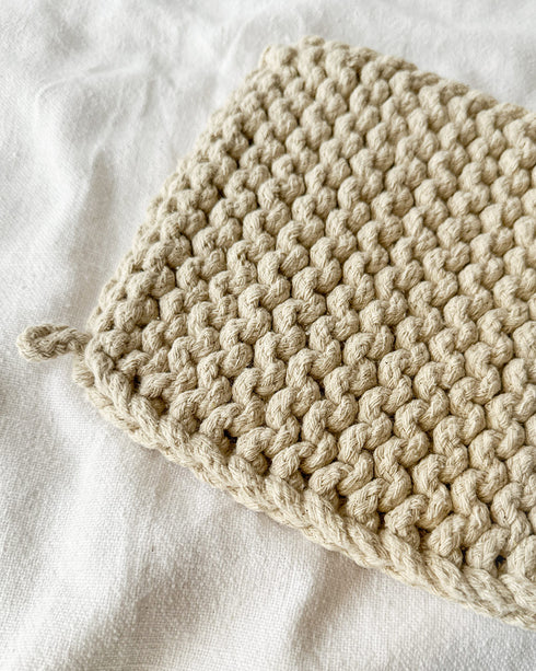 Crochet Trivet - Natural