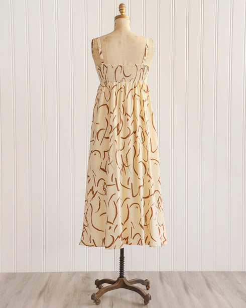 Abstract Strokes Dress
