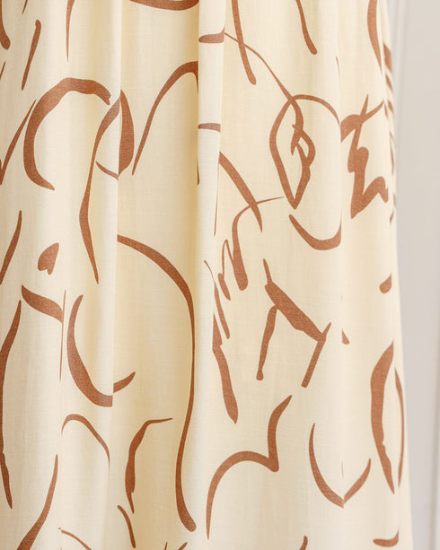 Abstract Strokes Dress