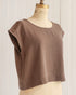 Riley Linen Top - Brown
