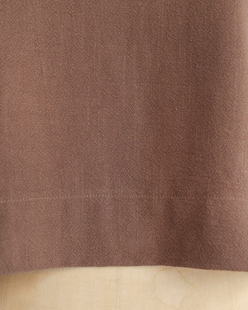 Riley Linen Top - Brown