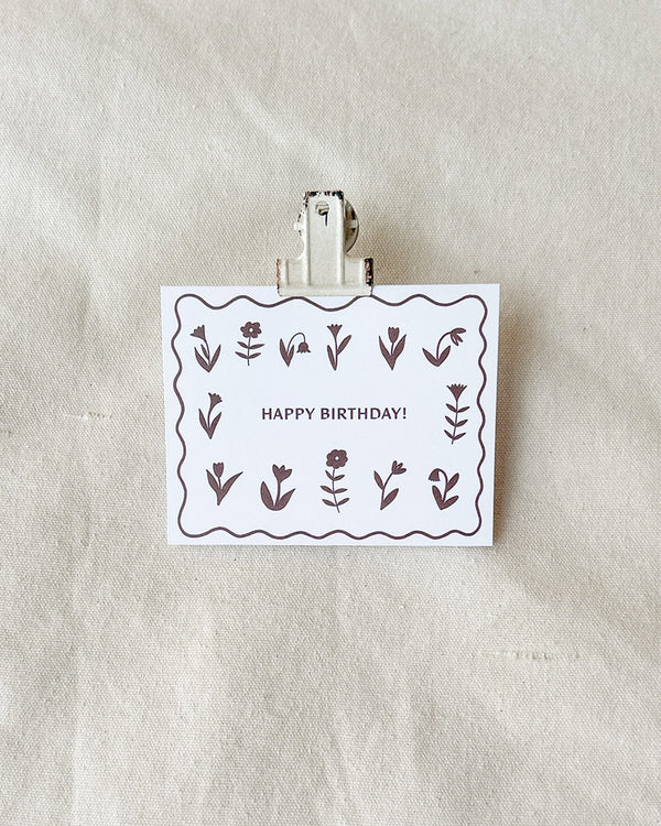 Birthday Flowers Card