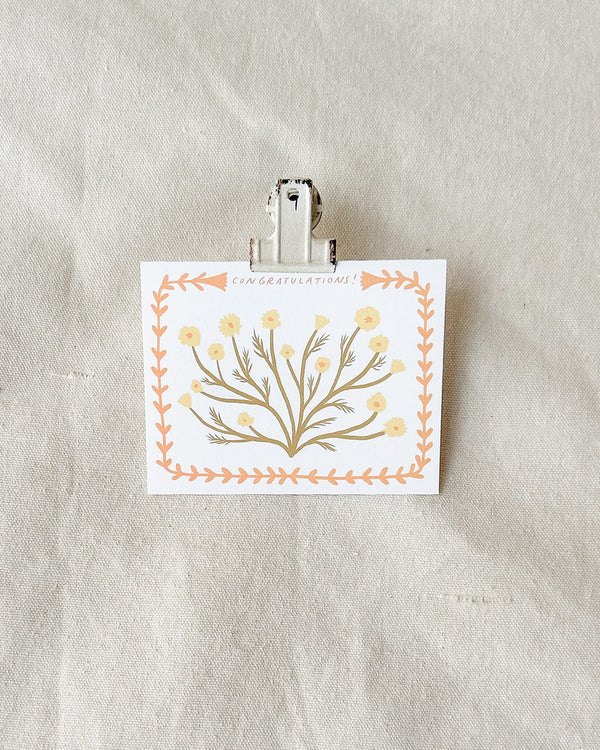 Congrats Chamomile Card