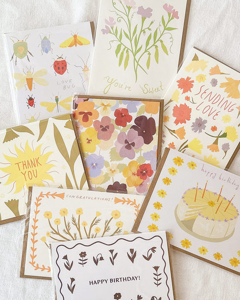 Pansies Everyday Card