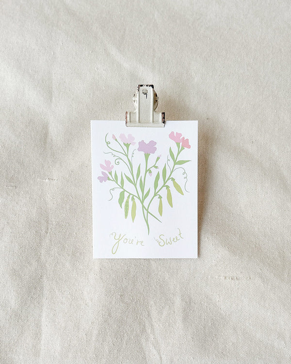 Sweet Pea Card