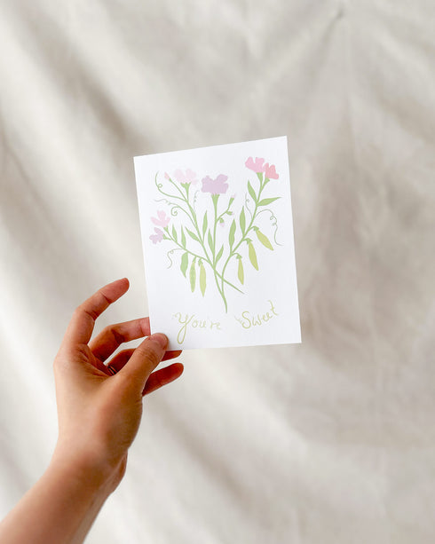 Sweet Pea Card