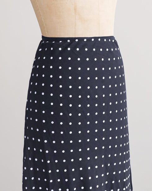 Elyna Dot Skirt - Navy