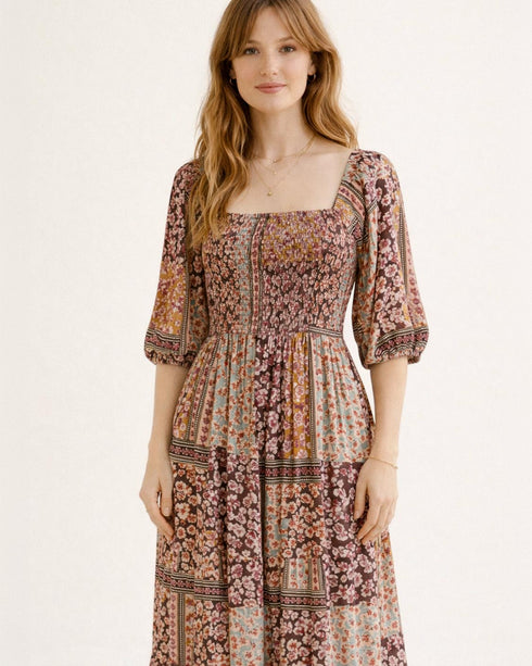 Solstice Patchwork Dress