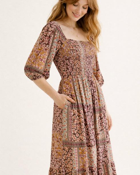 Solstice Patchwork Dress