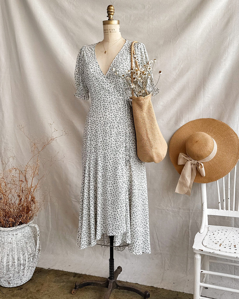 Vintage inspired wrap dress on sale